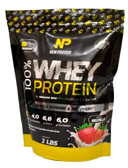 NEW PROTEIN WHEY PROTEIN 2LB FRUTILLA