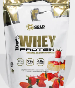 GOLD NUTRITION 100% WHEY 5LB FRUTILLA