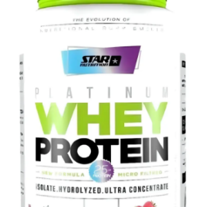 STAR NUTRITION WHEY PLATINIUM POTE 2LB FRUTILLA